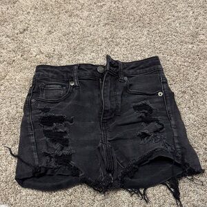 American Eagle Outfitters Black Jean Shorts